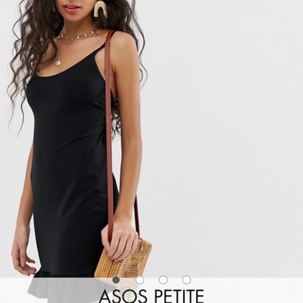 ASOS Petite Mini Bodycon Dress with Frill Hem
